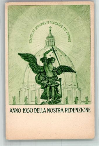 00100 Roma Rom Gebrauchsspuren Della Nostra Redenzione Aiuto Christiano 1950