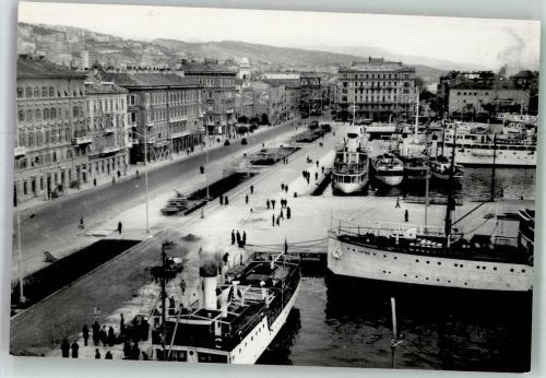 Rijeka Fiume 1960 Gebrauchsspuren Hafen
