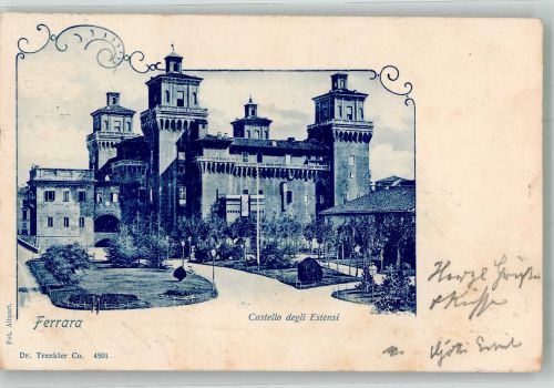 44100 Ferrara 1899 Foto AK Burg Castelli dgeli Estensi