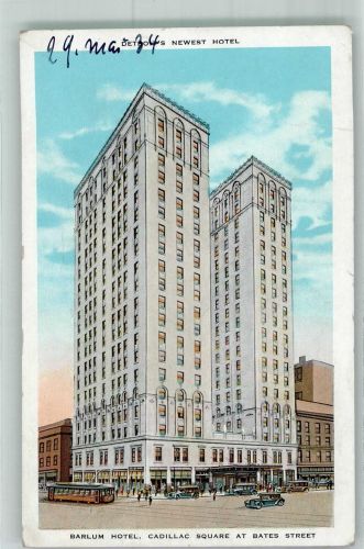 Detroit 1935 Gebrauchsspuren Hotel Newest Cadillac Square