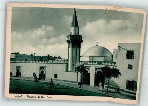 Tripoli 1942 Gebrauchsspuren Moschee Via Lazio