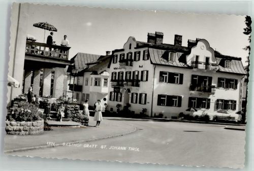 6380 St. Johann in Tirol Foto AK Gasthaus Gratt