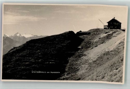 Statzerhaus Foto AK Berghütte Gasthaus am Hundstein