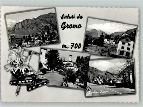24020 Gromo Foto AK Scorcio Frazione Bettuno