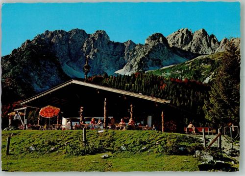6352 Ellmau Foto AK Gasthaus Wochenbrunner Alm