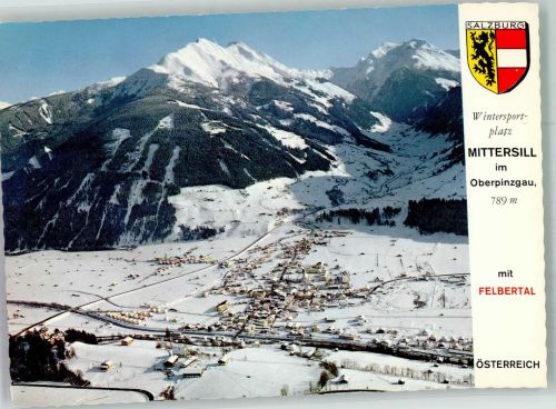 5730 Mittersill 1975 Winter Fliegeraufnahme Wintersportplatz Felbertal