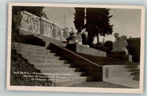 40100 Bologna 1936 Foto AK Denkmal Carducci