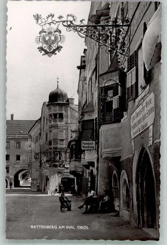 6240 Rattenberg 1958 Foto AK Geschäft