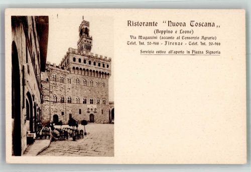 50100 Firenze Foto AK Gasthaus Nuova Toscana