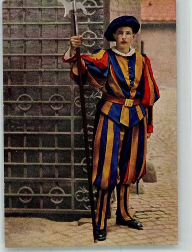 Vatikanstadt Uniform Schweizer Garde Päpstliche Schweizergarde Foto AK