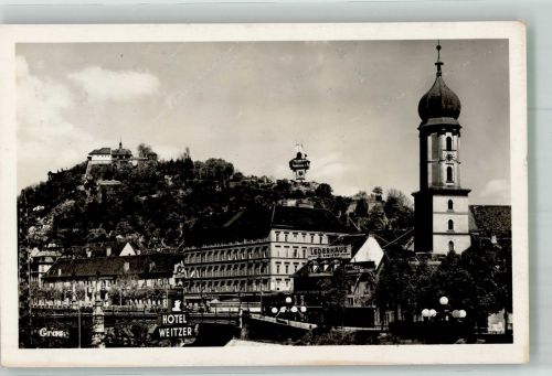 8010 Graz 1933 Foto AK Hotel Weitzer