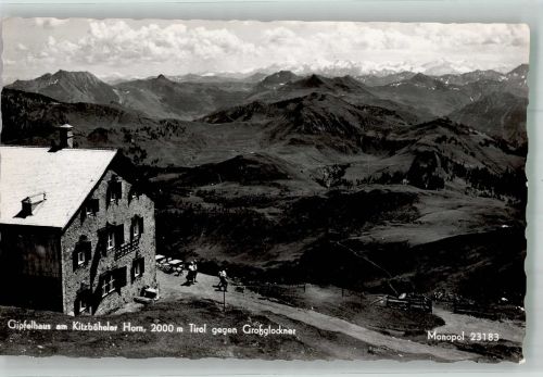 Gipfelhaus Kitzbüheler Horn Foto AK Hüttenstempel