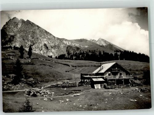 Rotwandhütte Foto AK Hüttenstempel