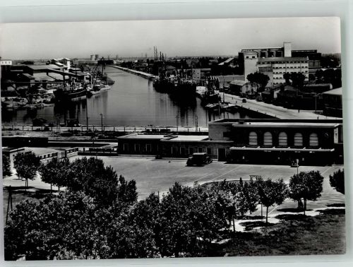 48100 Ravenna 1958 Foto AK Bahnhof Hafen