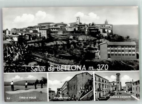 06084 Bettona Foto AK Schießstand Pinacoteca Piazza Cavour