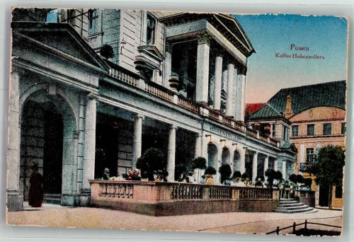 Posen Poznan Foto AK Cafe Hohenzollern