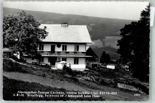 8192 Strallegg Foto AK Gasthaus Pension Lechner