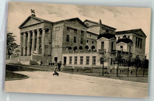Posen Poznan Foto AK Neues Stadttheater