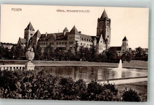 Posen Poznan Foto AK königl. Residenz- Schloss