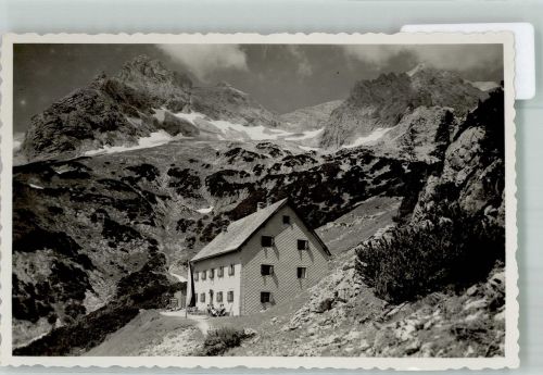Prielschutzhaus Foto AK Hüttenstempel