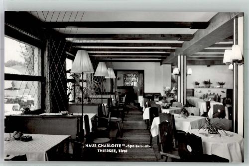 6335 Hinterthiersee Foto AK Pension Haus Charlotte speisesaal