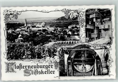 3400 Klosterneuburg Foto AK Gasthaus Stiftskeller Riesenfass