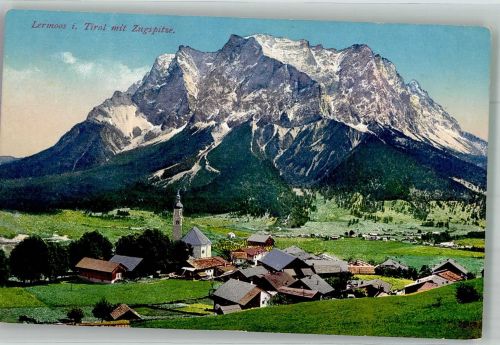 6631 Lermoos 1922 Foto AK Zugspitze