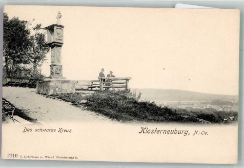 3400 Klosterneuburg Foto AK Denkmal Das schwarze Kreuz