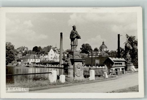 Jablone v Podjestedi Deutsch-Gabel Foto AK Denkmal