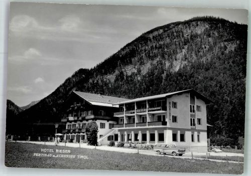 6212 Pertisau 1960 Foto AK Auto Hotel Rieser