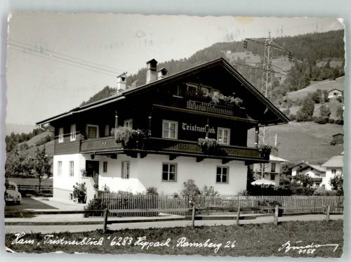 6283 Hippach-Schwendberg 1973 Foto AK Pension Tristnenblick