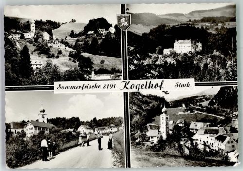 8190 Birkfeld Foto AK Schloss Kirche Kogelhof