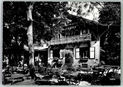 3400 Maria Gugging Foto AK Gasthaus Waldhof Lourdesgrotte