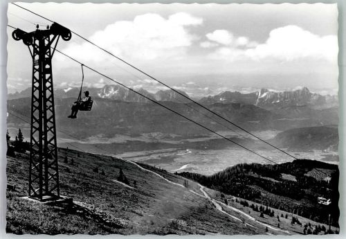 Gerlitzen Foto AK Berglift Hilische Alpen Kärnten Gerlitzen