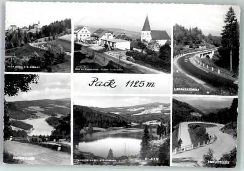 8583 Pack 1963 Foto AK Kirche Packerstrasse Packerstausee