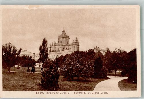 Lemberg Lwow Foto AK Kirche St. George