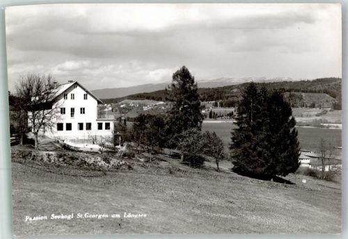 9313 St. Georgen am Längsee 1984 Foto AK Pension Seekogl