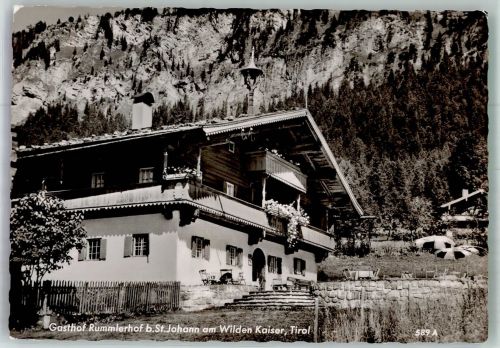 6380 St. Johann in Tirol 1964 Foto AK Gasthaus Rummlerhof