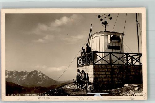 9135 Bad Eisenkappel Foto AK Wetterstation Hochobir Hannwarte Hüttenstempel Rainer Schutzhaus