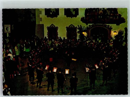5090 Lofer Foto AK Tracht Musikkapellle Marktplatz Konzert