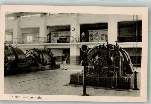 Gleiwitz Gliwice Foto AK Dampfturbinen Kraftzentrale Die Grube Rehei IV Ort lt. Verlag