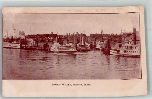 Boston Foto AK Hafen Rowe´s Wharf