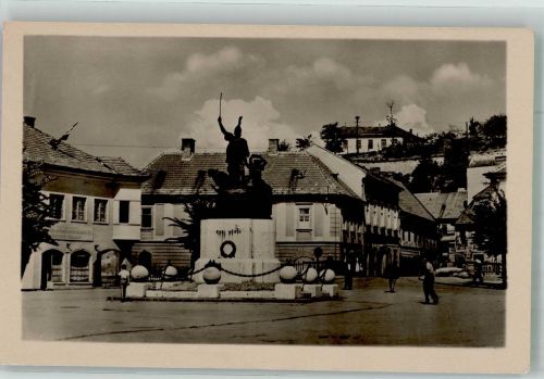 Eger Foto AK Denkmal Dobo Istvan