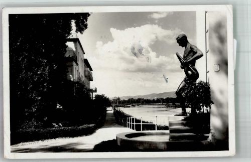 Pistyan Piestany Foto AK Feldpost WK II Oberkommando der Wehrmacht Denkmal Krückenmann