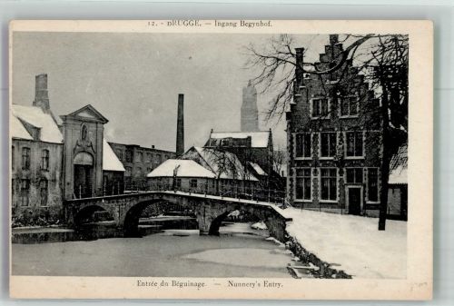Bruges Brügge 1922 Winter Begynhof