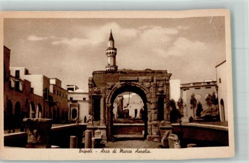 Tripoli 1941 Foto AK Denkmal Arco di Marco Aurelio