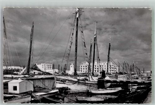 Sfax 1954 Foto AK Hafen