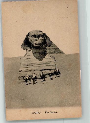 Kairo Cairo Foto AK Denkmal Sphinx
