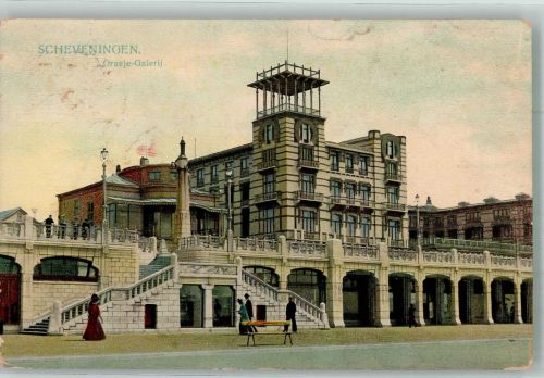 2491 Scheveningen Den Haag 1911 Foto AK Oranje-Galerij