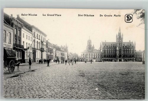 Saint-Nicolas Liege Foto AK La Grand`Place Sint Nikolaas De Groote Markt
